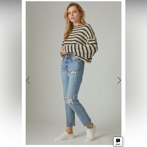 Lucky brand Zoe High rise straight jean size 14/32